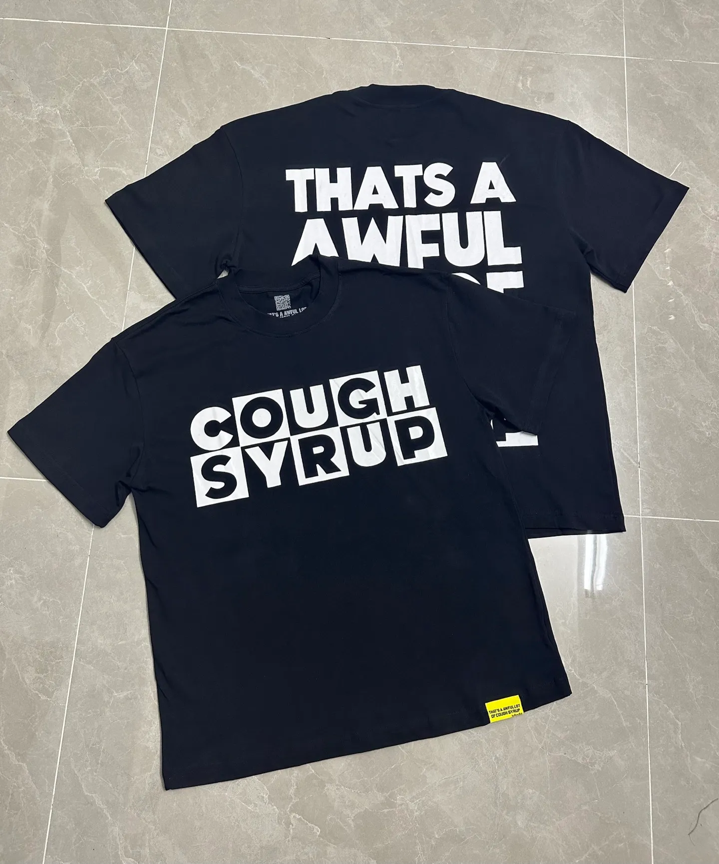 #Black/ ｜ THAT'S A AWFUL LOT OF COUGH SYRUP In Stock T （fabric):32 Sizes（size）：S-M L X L （colour）：、Black/